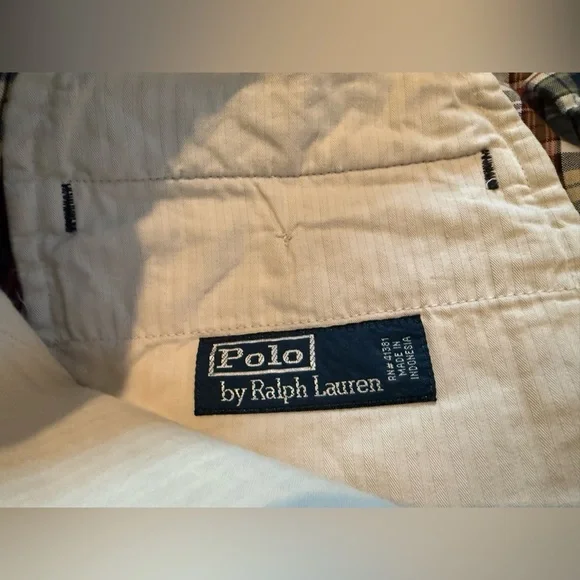 POLO RALPH LAUREN Madras Multicolor Plaid Shorts Men's Size 36 100% Cotton Golf - Picture 5 of 14